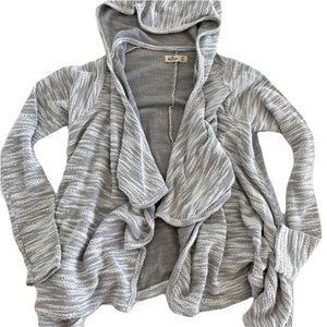 Hollister Slouchy Open-Front Hooded Sweater